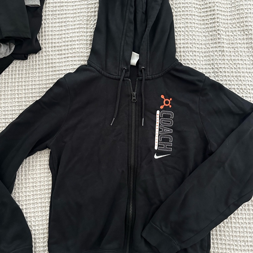 Women’s Orangetheory Coach Black Long Sleeve Zip Up Sweater